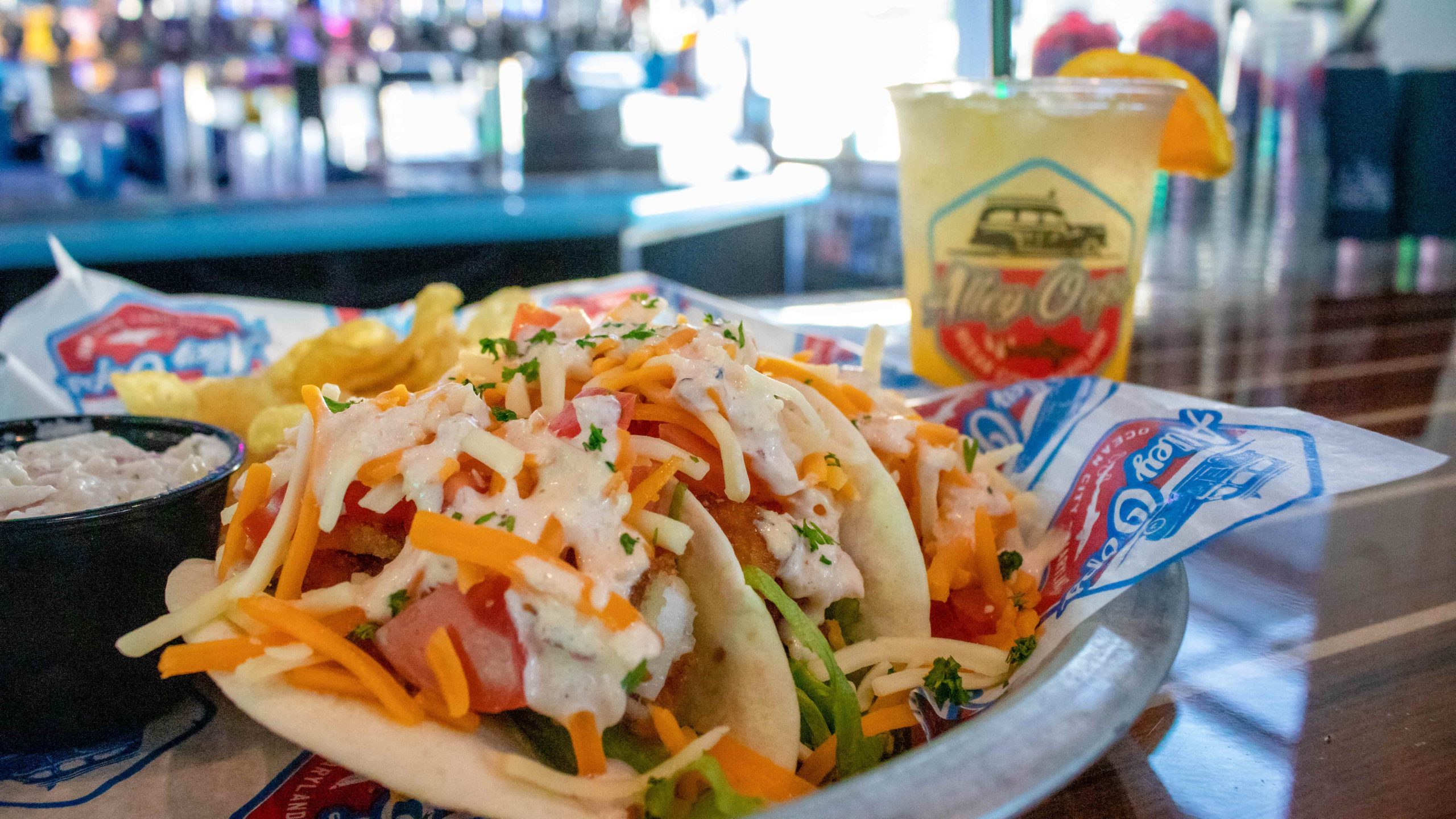 Reda Rockfish Tacos at Alley Oops